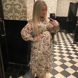 ASOS Floral Maternity Midi Dress